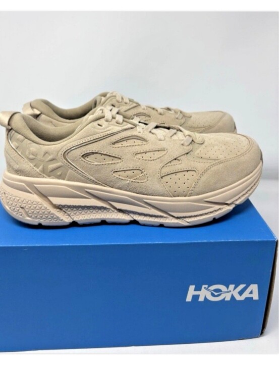 Hoka Other - Hoka One One HOKA Clifton L Suede Country Air US Womens Sz 6 and a US Mens Sz 5